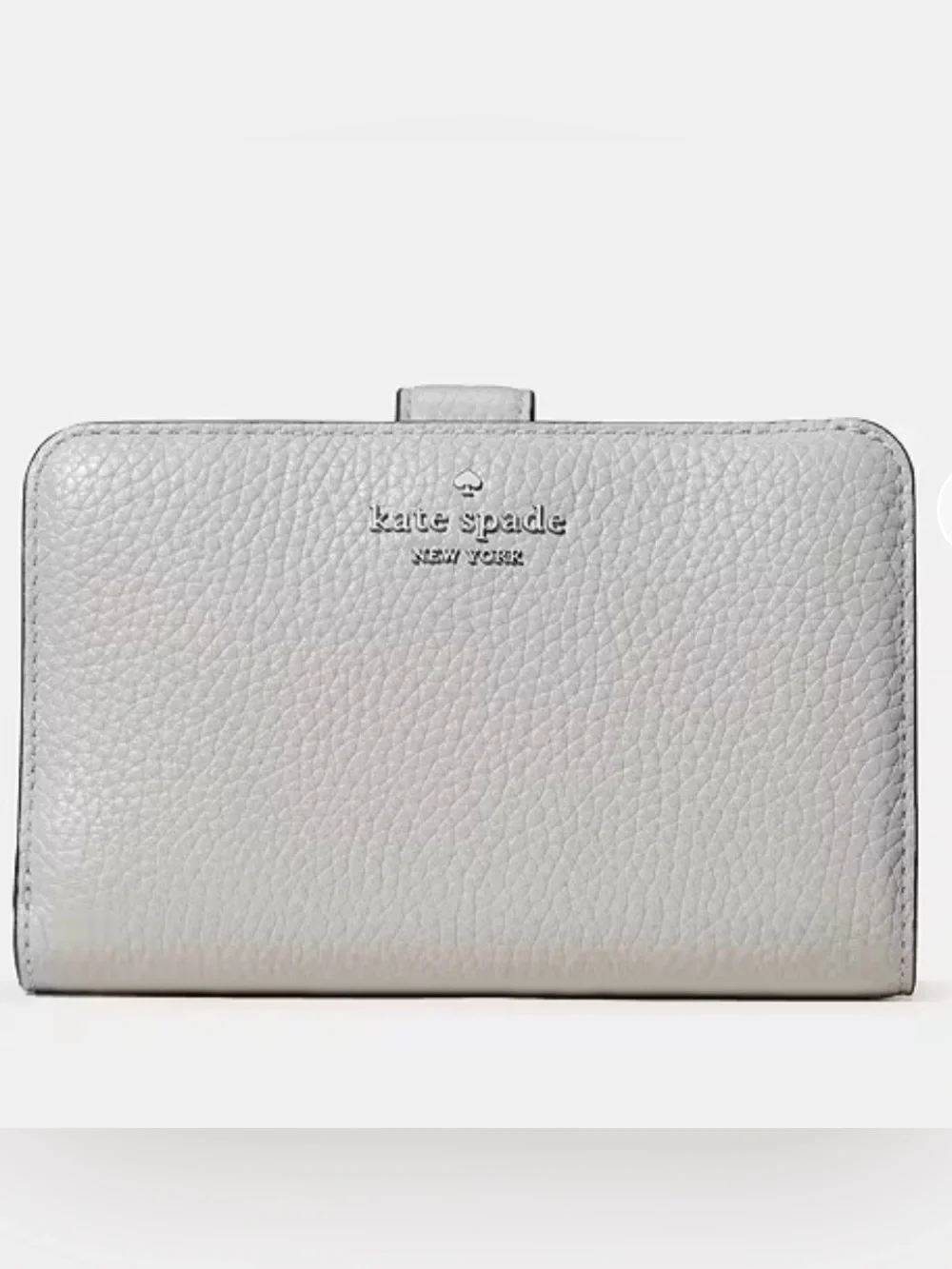 kate spade medium Pebbled Leather bi-fold Wallet - Picture 1 of 7